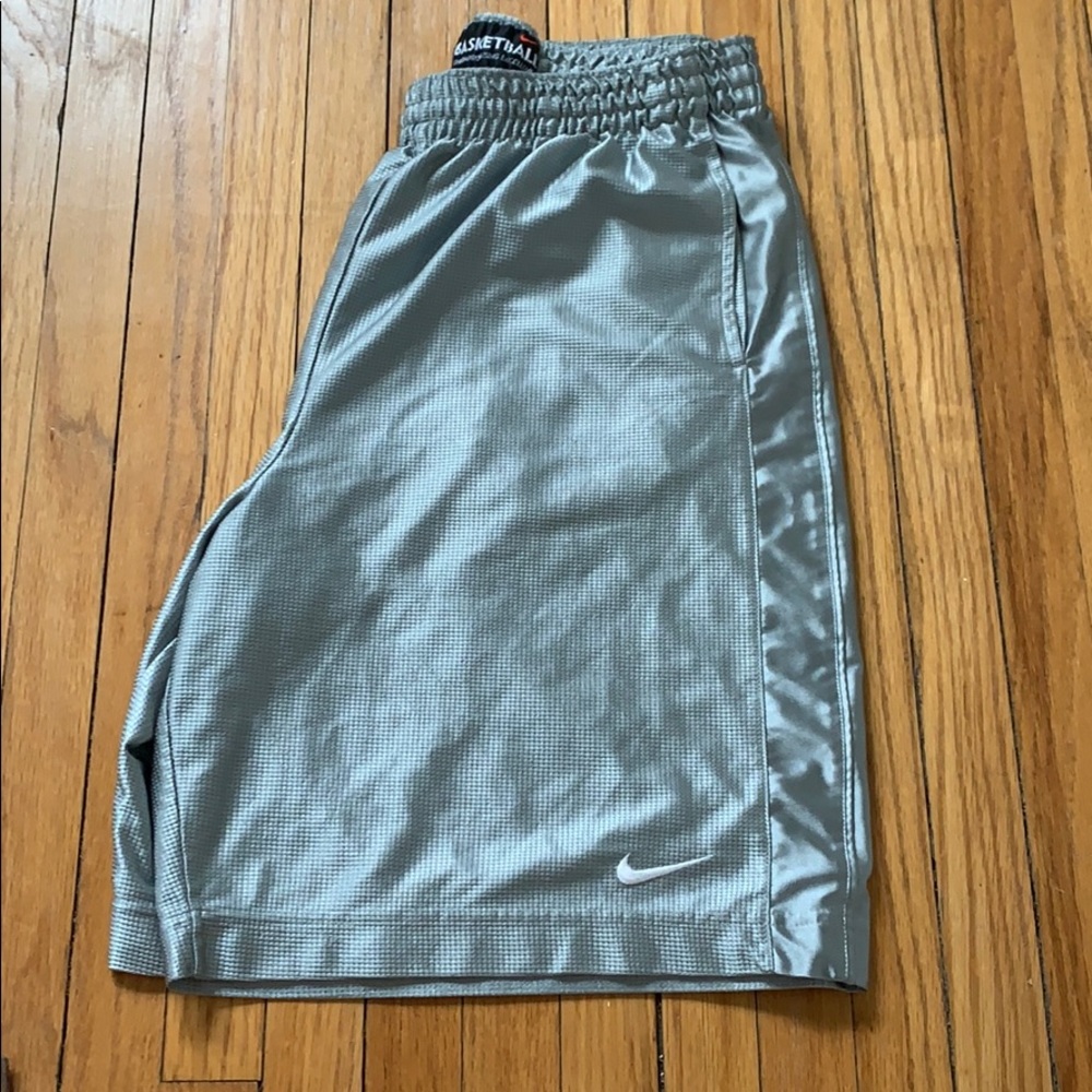 Silver NIKE BASKETBALL shorts